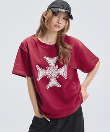 MSG（エムエスジー）の「ヘビーウエイトグラフィックルーズクルーネックTシャツ（Tシャツ/カットソー）」