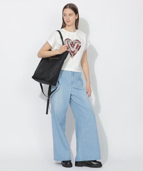 BLUE LABEL CRESTBRIDGE（ブルーレーベルクレストブリッジ）の「【WEB限定】ナイロンバックパック（バックパック/リュック・レディース・ダークネイビー/ブラック・FREE）」の4枚目の写真