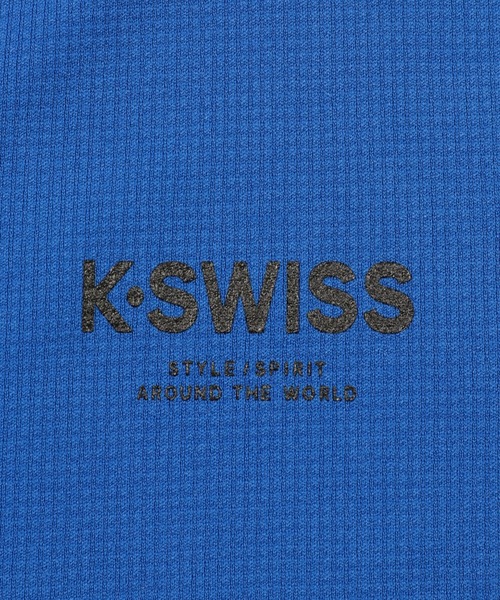 K-SWISS(ケースイス)の「【K-SWISS/ケースイス】ドライワッフルプリントクルーTシャツ/クルーネック 吸汗速乾 ストレッチ スポーツ カジュアル 春夏(Tシャツ/カットソー・メンズ・ブラック/ブルー/ネイビー・X-LARGE/LARGE/MEDIUM)」の11枚目の写真