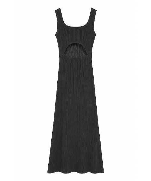CLANE(クラネ)の「BACK OPEN KNIT ONEPIECE(ワンピース・レディース・ブラック・1/2)」の16枚目の写真