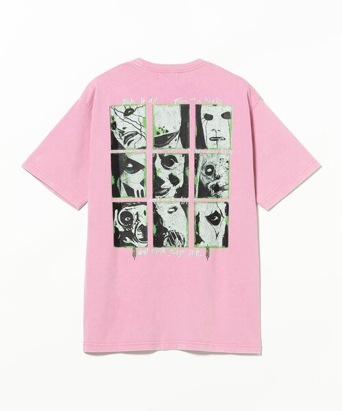 International Gallery BEAMS（インターナショナルギャラリービームス）の「【別注】U/MUSIC × IG / SLIPKNOT グラフィック Tシャツ（Tシャツ/カットソー・メンズ・ピンク・SMALL/MEDIUM/LARGE/X-LARGE）」の3枚目の写真
