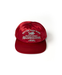 BETTER THAN SURF（ベターザンサーフ）の「EUPHORIA SATIN CAP - RED（キャップ）」