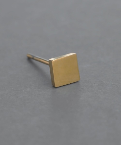 abaskdesign(アバスクデザイン)の「金属アレルギー対応 スクエアスタッドピアス(ピアス(両耳用)・レディース・ゴールド/シルバー・FREE)」の12枚目の写真