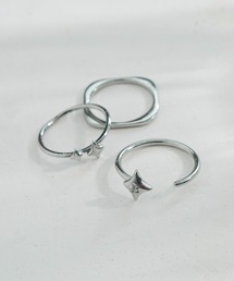 3PCS プチ トゥインクル セット ピンキー リング