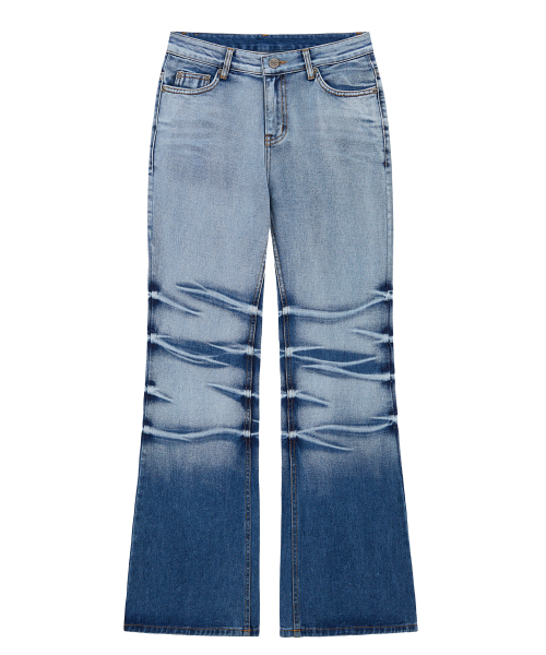 Midnight Move(ミッドナイトムーブ)の「wrinkle denim pants (blue)(デニムパンツ・レディース・その他・SMALL/MEDIUM)」の1枚目の写真