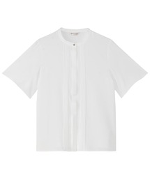 TOKYO SHIRTS（トウキョウシャツ）の「シルキーサテン ピンタック ブラウス 半袖（シャツ/ブラウス）」