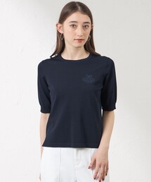 【接触冷感･UV対策】ロゴ入りニットT