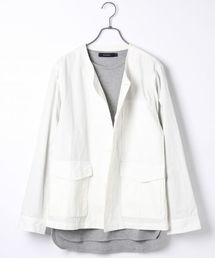 RAGEBLUE | ＜CALIFORNIA FABRIC使用＞ノーカラーブルゾン/711715(ブルゾン)