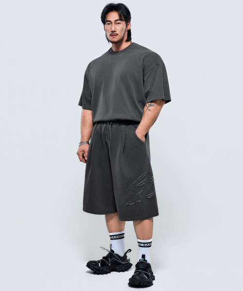 PHYSICAL GARMENTS（フィジカルガーメンツ）の「P2633 ピグダイングデッキバミューダパンツ [チャコール]（その他パンツ・メンズ・チャコール・XX-LARGE/LARGE）」の10枚目の写真