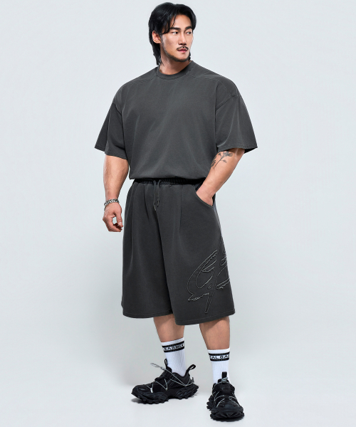 PHYSICAL GARMENTS（フィジカルガーメンツ）の「P2633 ピグダイングデッキバミューダパンツ [チャコール]（その他パンツ・メンズ・チャコール・XX-LARGE/LARGE）」の11枚目の写真