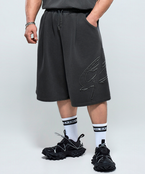 PHYSICAL GARMENTS（フィジカルガーメンツ）の「P2633 ピグダイングデッキバミューダパンツ [チャコール]（その他パンツ・メンズ・チャコール・XX-LARGE/LARGE）」の13枚目の写真
