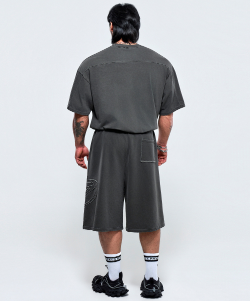 PHYSICAL GARMENTS（フィジカルガーメンツ）の「P2633 ピグダイングデッキバミューダパンツ [チャコール]（その他パンツ・メンズ・チャコール・XX-LARGE/LARGE）」の3枚目の写真