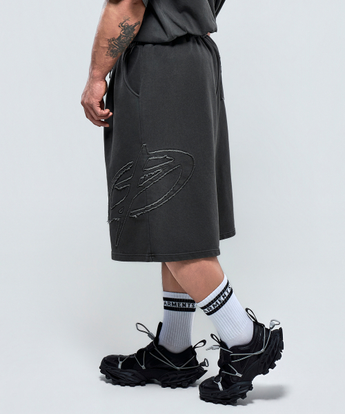 PHYSICAL GARMENTS（フィジカルガーメンツ）の「P2633 ピグダイングデッキバミューダパンツ [チャコール]（その他パンツ・メンズ・チャコール・XX-LARGE/LARGE）」の5枚目の写真