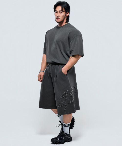 PHYSICAL GARMENTS（フィジカルガーメンツ）の「P2633 ピグダイングデッキバミューダパンツ [チャコール]（その他パンツ・メンズ・チャコール・XX-LARGE/LARGE）」の20枚目の写真