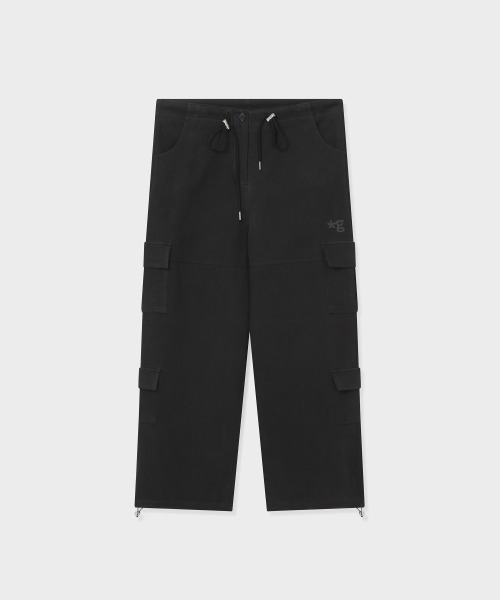 GRUNDEN(グルンデン)の「DOUBLE POCKET CARGO PANTS (BLACK-BROWN)(その他パンツ・レディース・その他・OS)」の1枚目の写真