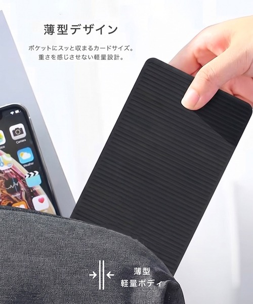 C520(シーゴーニーゼロ)の「〈C520/シーゴーニーゼロ〉フレキシブル シリコンスタンド(スマホグッズ・メンズ・ブラック/オレンジ・ONE SIZE)」の4枚目の写真