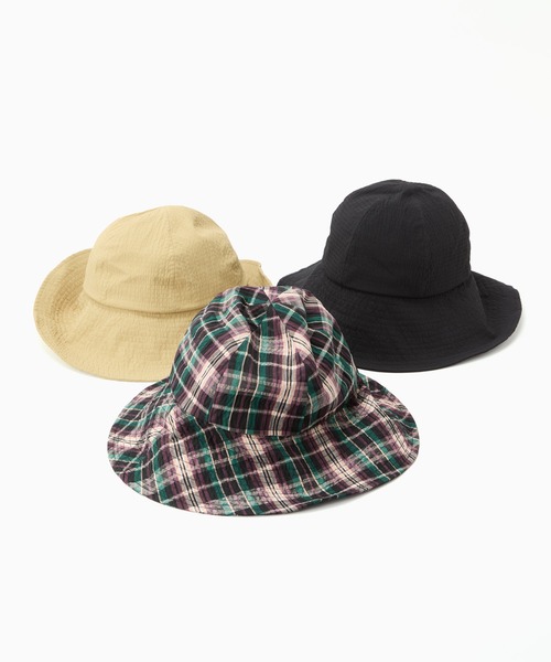 CONTROL FREAK / CTFK（コントロールフリーク）の「CONTROL FREAK(コントロールフリーク)丸天サッカーHAT（ハット・レディース・ブラック/チェック/ベージュ・FREE）」の9枚目の写真