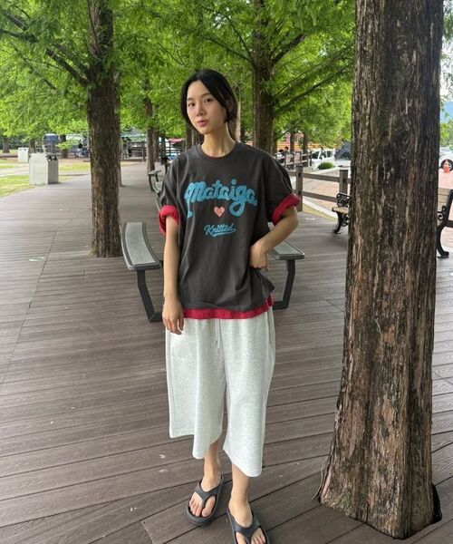 KNITTED(ニッティド)の「Mataiga クロップTシャツ ホワイト(Tシャツ/カットソー・メンズ・その他・MEDIUM/LARGE/X-LARGE)」の12枚目の写真