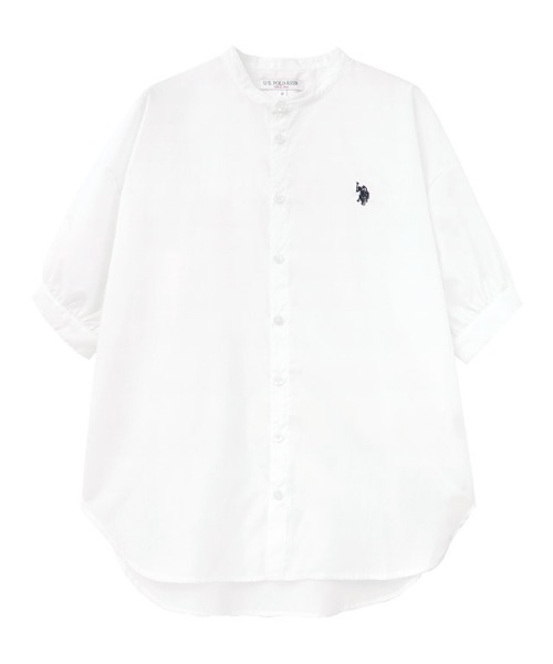 U.S. POLO ASSN.（ユーエスポロアッスン）の「U.S. POLO ASSN. ロング丈ボリュームスリーブブラウス（シャツ/ブラウス・レディース・オフホワイト/ブラック系その他/ブルー系その他/ネイビー系・3L/LL/L/M）」の18枚目の写真