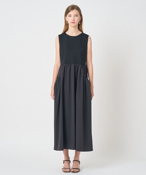 ANAYI(アナイ)の「ポンチ×タフタバックシャン ワンピース(ワンピース・レディース・ブラック/ベージュ・36/38)」の3枚目の写真