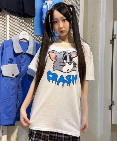 MILKBOY(ミルクボーイ)の「TOM&JERRY CRASH Tシャツ(Tシャツ/カットソー・レディース・A/B・M/L/XL)」の2枚目の写真