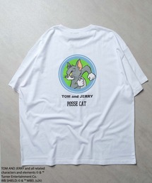TOM&JERRY バックプリントオーバーサイズTシャツ メンズ(T26-103)
