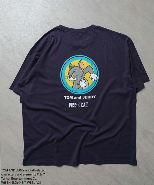 Tom&Jerry(トムアンドジェリー)の「TOM&JERRY バックプリントオーバーサイズTシャツ メンズ(T26-103)(Tシャツ/カットソー・メンズ・ホワイト系その他3/オフホワイト/ベージュ/オレンジ/ネイビー/ホワイト系その他2/チャコール/ブルー系その他/グリーン系その他/ブラック/ダークグリーン/モカ/グレー系その他/杢グレー/ブラック系その他/ホワイト系その他・L/M/XL)」の14枚目の写真