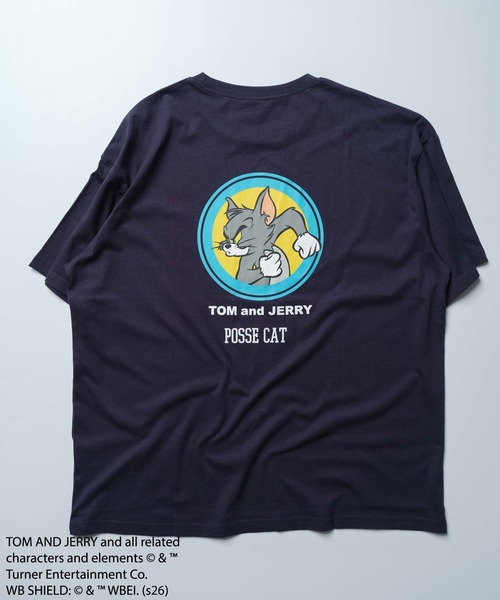 Tom&Jerry(トムアンドジェリー)の「TOM&JERRY バックプリントオーバーサイズTシャツ メンズ(T26-103)(Tシャツ/カットソー・メンズ・ホワイト系その他3/オフホワイト/ベージュ/オレンジ/ネイビー/ホワイト系その他2/チャコール/ブルー系その他/グリーン系その他/ブラック/ダークグリーン/モカ/グレー系その他/杢グレー/ブラック系その他/ホワイト系その他・L/M/XL)」の20枚目の写真