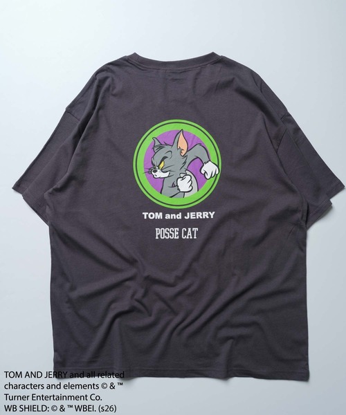 Tom&Jerry(トムアンドジェリー)の「TOM&JERRY バックプリントオーバーサイズTシャツ メンズ(T26-103)(Tシャツ/カットソー・メンズ・ホワイト系その他3/オフホワイト/ベージュ/オレンジ/ネイビー/ホワイト系その他2/チャコール/ブルー系その他/グリーン系その他/ブラック/ダークグリーン/モカ/グレー系その他/杢グレー/ブラック系その他/ホワイト系その他・L/M/XL)」の21枚目の写真