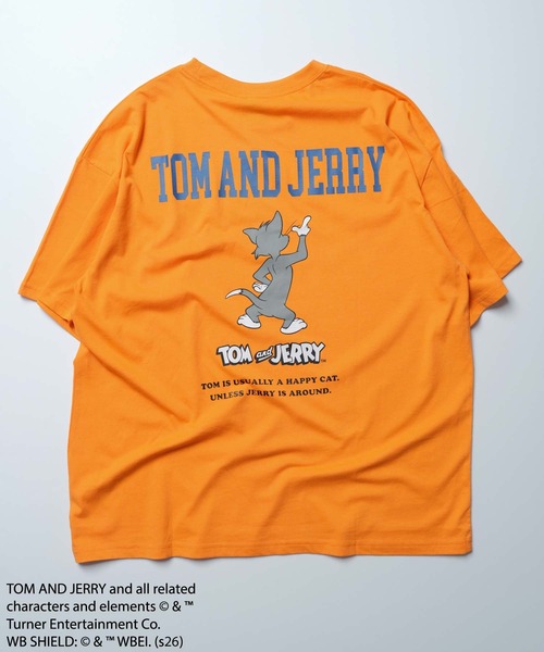 Tom&Jerry(トムアンドジェリー)の「TOM&JERRY バックプリントオーバーサイズTシャツ メンズ(T26-103)(Tシャツ/カットソー・メンズ・ホワイト系その他3/オフホワイト/ベージュ/オレンジ/ネイビー/ホワイト系その他2/チャコール/ブルー系その他/グリーン系その他/ブラック/ダークグリーン/モカ/グレー系その他/杢グレー/ブラック系その他/ホワイト系その他・L/M/XL)」の17枚目の写真