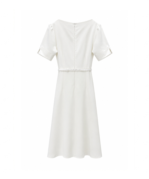 REORG(リオルグ)の「GIR TULIP NECK FLARE OPS WHITE(ワンピース・レディース・その他・SMALL/MEDIUM/LARGE)」の5枚目の写真