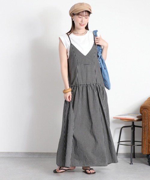 cepo(セポ)の「チェックキャミワンピースアンサンブル(アンサンブル・レディース・ブラック/ブラウン・M)」の19枚目の写真
