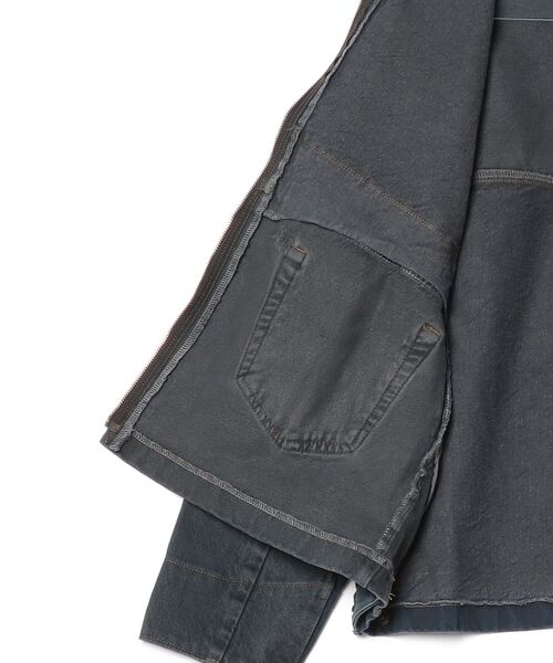 THRIFTY LOOK(スリフティールック)の「THRIFTY LOOK / スリフティールック CARHARTT DENIM ACTIVE JACKET カーハート デニム リメイク アクティブジャケット(ブルゾン・メンズ・ブラック・LARGE)」の16枚目の写真