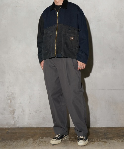 THRIFTY LOOK(スリフティールック)の「THRIFTY LOOK / スリフティールック CARHARTT DENIM ACTIVE JACKET カーハート デニム リメイク アクティブジャケット(ブルゾン・メンズ・ブラック・LARGE)」の3枚目の写真