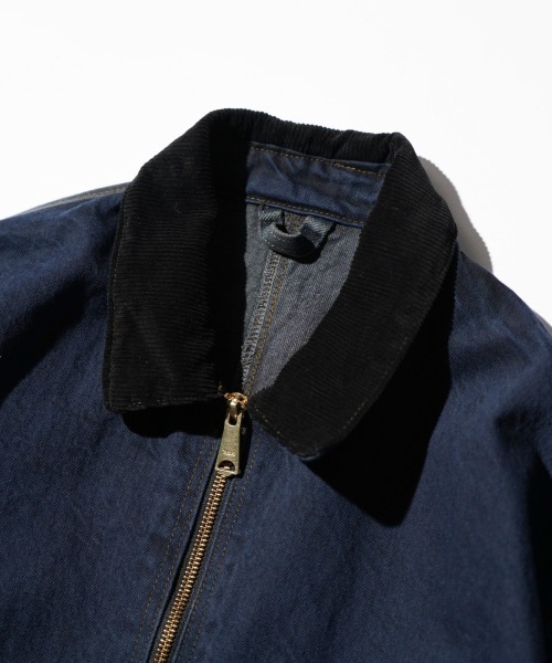 THRIFTY LOOK(スリフティールック)の「THRIFTY LOOK / スリフティールック CARHARTT DENIM ACTIVE JACKET カーハート デニム リメイク アクティブジャケット(ブルゾン・メンズ・ブラック・LARGE)」の5枚目の写真