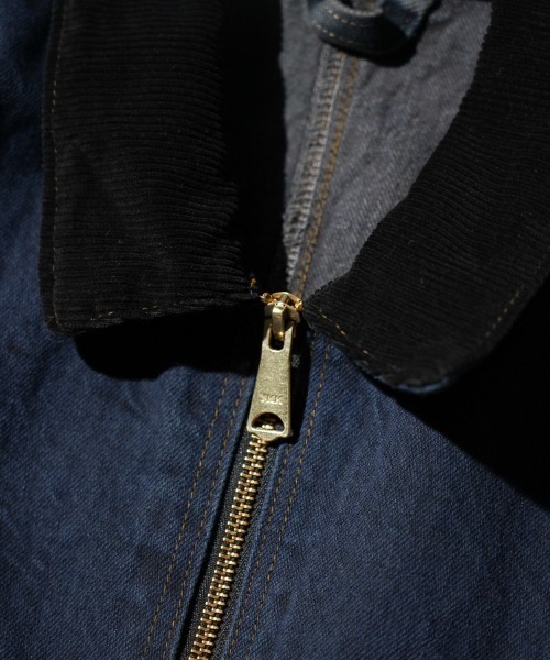 THRIFTY LOOK(スリフティールック)の「THRIFTY LOOK / スリフティールック CARHARTT DENIM ACTIVE JACKET カーハート デニム リメイク アクティブジャケット(ブルゾン・メンズ・ブラック・LARGE)」の6枚目の写真