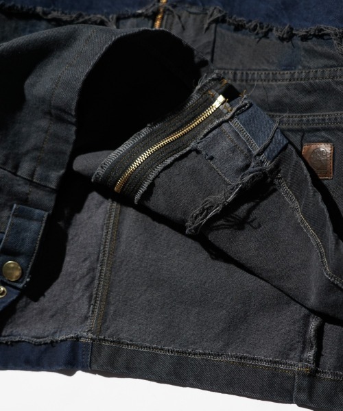 THRIFTY LOOK(スリフティールック)の「THRIFTY LOOK / スリフティールック CARHARTT DENIM ACTIVE JACKET カーハート デニム リメイク アクティブジャケット(ブルゾン・メンズ・ブラック・LARGE)」の11枚目の写真