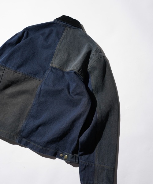 THRIFTY LOOK(スリフティールック)の「THRIFTY LOOK / スリフティールック CARHARTT DENIM ACTIVE JACKET カーハート デニム リメイク アクティブジャケット(ブルゾン・メンズ・ブラック・LARGE)」の13枚目の写真