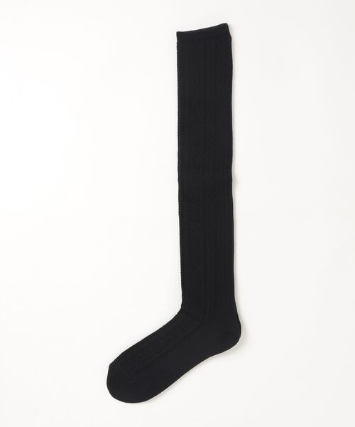 fridge（フリッジ）の「【SHINYAKOZUKA】シンヤコヅカ LACE SOCKS（ソックス/靴下・メンズ・ブラック/ホワイト・ONESIZE）」の2枚目の写真