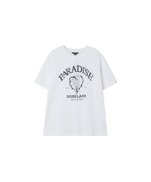 LAP(ラップ)の「オーバーサイズヴィンテージプリント半袖Tシャツ AS2CT468(Tシャツ/カットソー・レディース・チャコールグレー/レモンイエロー/ホワイト・FREE)」の5枚目の写真