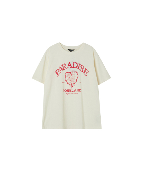 LAP(ラップ)の「オーバーサイズヴィンテージプリント半袖Tシャツ AS2CT468(Tシャツ/カットソー・レディース・チャコールグレー/レモンイエロー/ホワイト・FREE)」の6枚目の写真
