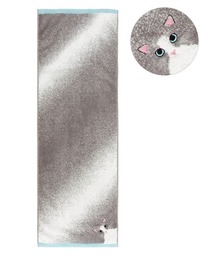 JELLY BEANS（ジェリービーンズ）の「Uchinoko mate にゃんこシリーズ　毛並みロングフェイスタオル(155-64005)（タオル）」