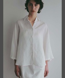 美品 HER. ハー リネンシャツ ホワイト オーバーシャツ 麻シャツ HER.｜ハーのシャツ/ブラウス（ホワイト/白色系・リネン・麻）通販