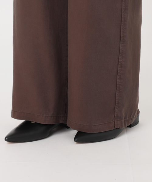 SLOBE IENA(スローブイエナ)の「《シリーズあり/セットアップ可/追加》製品染め イージーパンツ(その他パンツ・レディース・グレー/ブラウン・36/38)」の7枚目の写真