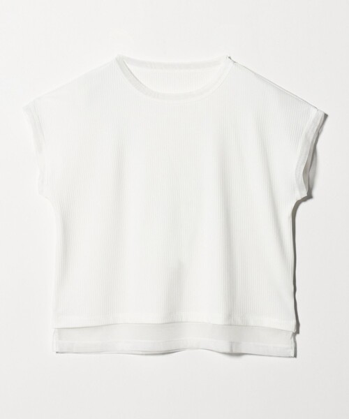 A DAY IN THE LIFE UNITED ARROWS(アデイインザライフユナイテッドアローズ)の「チュールバインダー カットソー <A DAY IN THE LIFE>(Tシャツ/カットソー・レディース・ダークグレー/ベージュ/オフホワイト・FREE)」の2枚目の写真
