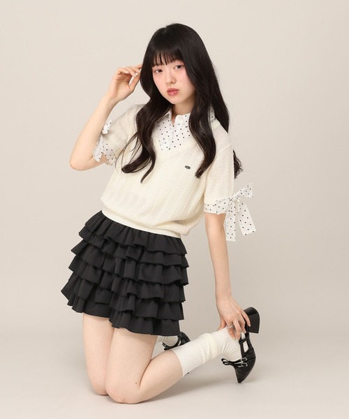 Heather(ヘザー)の「アソートボリュームフリルショートパンツ 1046956(その他パンツ・レディース・ブラック/ドット・FREE)」の9枚目の写真