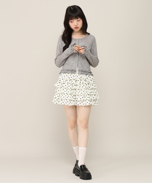 Heather(ヘザー)の「アソートボリュームフリルショートパンツ 1046956(その他パンツ・レディース・ブラック/ドット・FREE)」の3枚目の写真