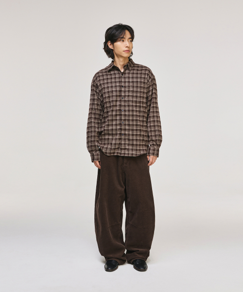 SIGNATURE（シグネチャ）の「ワイドカーブドダートコーデュロイパンツ[ブラウン]（その他パンツ・レディース・その他・XL/S/L/M）」の6枚目の写真