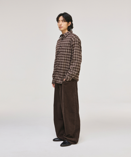 SIGNATURE（シグネチャ）の「ワイドカーブドダートコーデュロイパンツ[ブラウン]（その他パンツ・レディース・その他・XL/S/L/M）」の7枚目の写真
