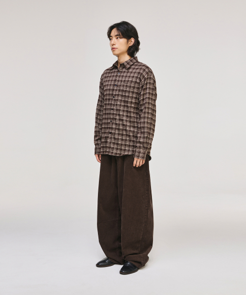 SIGNATURE（シグネチャ）の「ワイドカーブドダートコーデュロイパンツ[ブラウン]（その他パンツ・レディース・その他・XL/S/L/M）」の9枚目の写真